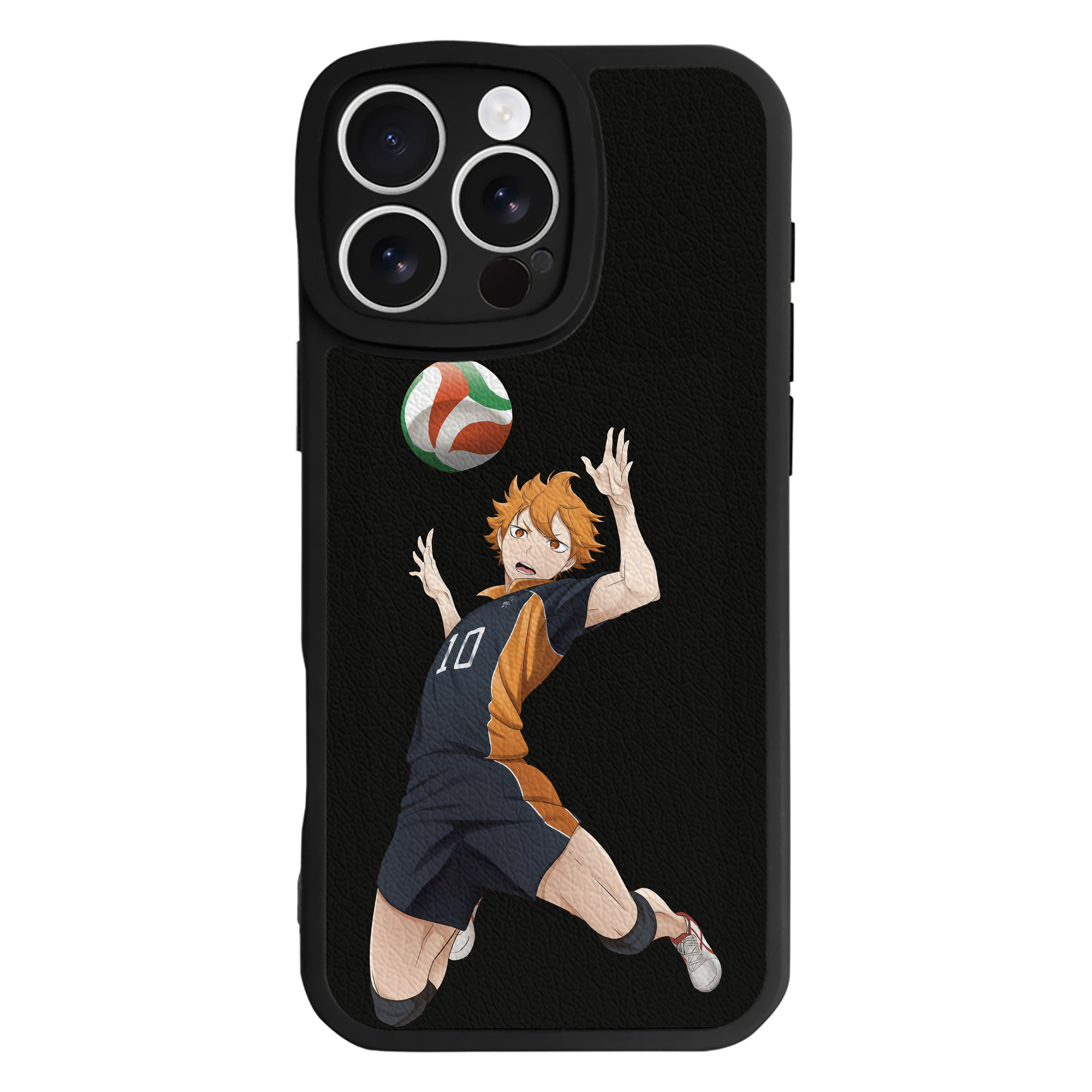 （画像用） ハイキュー!! Haikyu!! 【iPhone 16シリーズ対応】シリコンスマホケース（レザー調） 材質：シリコン